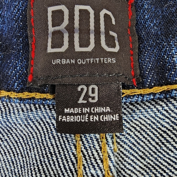 Urban Outfitters BDG Wide Leg Jeans High Waist Dark Wash Size 29 Skater - Picture 11 of 14